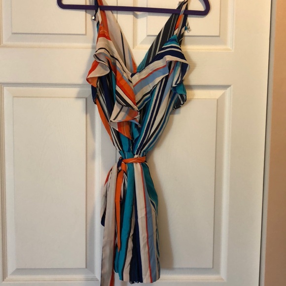 Striped Summer Romper - Picture 2 of 3